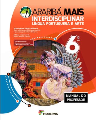 Capa do livro Araribá Mais – Língua Portuguesa e Arte – 6º ano